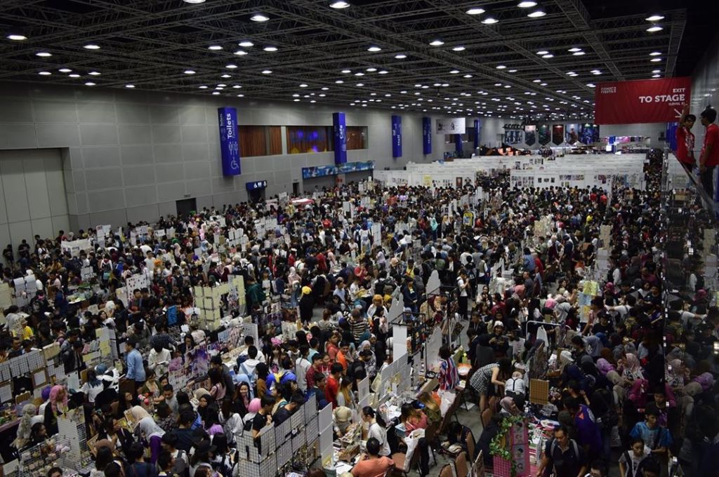 Inside KLCC Convention Centre during the annual Comic Fiesta event in December